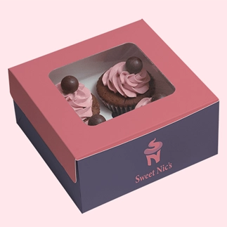  	4-Cupcake Boxes:	 