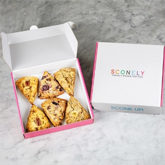  	Classic 6-Scone Boxes:	 