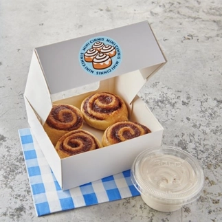  	Compact 4-Cinnamon Roll Boxes:	 