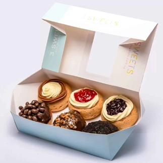  	Compact 6-Cream Puff Boxes:	 