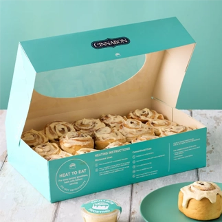  	Luxury 12-Cinnamon Roll Boxes:	 