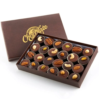  	Luxury 24-Chocolate Nuts Boxes:	 