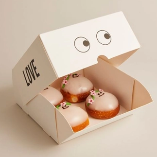  	Luxury 4-Cream Puff Boxes:	 